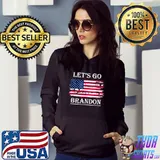 Let's Go Brandon Conservative Anti Liberal USA Flag JB Chant T-Shirt