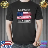 Let's Go Brandon Conservative Anti Liberal USA Flag JB Chant T-Shirt Unisex