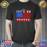 Let's Go Brandon Conservative Anti-Liberal vintage US Flag T-shirt