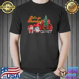 Let's Go Brandon Funny Gnome Old Truck Christmas Anti Biden T-shirt