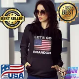 Let's Go Brandon Funny USA Flag T-Shirt