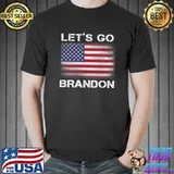 Let's Go Brandon Funny USA Flag T-Shirt Unisex