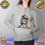 Let's Go Brandon Lets Go Brandon girl American flag T-s Full Zip Hooded