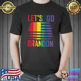 Let's Go Brandon LGBT US Flag LGBTQ Funny Proud T-s Unisex