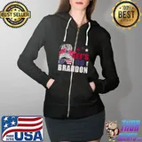 Let's Go Brandon Messy US Bun Pullover Hoodie Full Zip Hooded