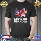 Let's Go Brandon Retro Eagle US Flag Funny Gift Idea 2022 T-Shirt