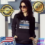 Let's Go Brandon Shirt Thin Blue Line US Flag T-Shirt