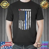 Let's Go Brandon Tee Conservative Anti Liberal US Flag T-Shirt
