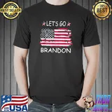 Let's Go Brandon Tee Conservative Anti Liberal US Flag T-Shirt Copy Copy Unisex