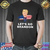 Let's Go Brandon Tee Trump Conservative Anti Liberal US Flag T-Shirt