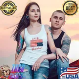Let's Go Brandon Tee US Flag Retro T-Shirt Tank Top