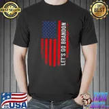 Let's Go Brandon US Flag T-Shirt Unisex