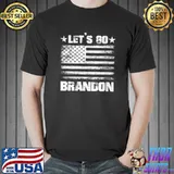 Let's Go Brandon Vintage US Flag Funny Conservative T-Shirt