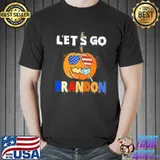 Let’s Go Brandon Biden Chant Impeach Biden Halloween Pumpkin Sunglasses American Flag shirt