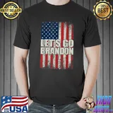 Let's Go Brandon Conservative Anti Liberal US Flag Gift Idea T-Shirt
