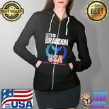 Let’s Go Brandon Fjb Usa America Flag Shirt Full Zip Hooded