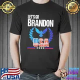 Let’s Go Brandon Fjb Usa America Flag Shirt Unisex
