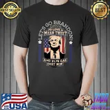 Let's Go Brandon I'd love a Mean Tweets Gas American Trump Anti Biden T-Shirt