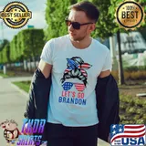 Let’s Go Brandon Messy America Flag Shirt Unisex