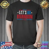 Lets Go Brandon Tee, Anti Liberal Conservative American Flag T-Shirt Unisex