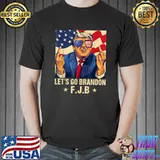 Let’s Go Brandon Trump Middle Finger Men Women T-Shirt