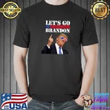 Lets Go Brandon USA Flag Funny. Impeach Biden T-Shirt