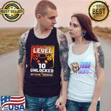 Level 10 Unlocked Official Teenager 10th Birthday T-Shirt Tank Top