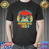 Level 67 Unlocked Awesome Since 1954 Video Game 67th Bday Vintage Shirt