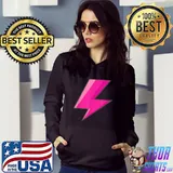 Lightning Bolt Pink Purple Graphic Easy Halloween Costume T-Shirt Hoodie