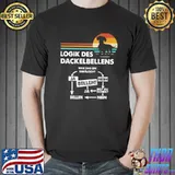 Logik des dackelbellens war das ein geräusch bellen ja dachshund vintage s Unisex