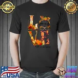 LOVE Thankful 5th Grade Teacher Messy Bun Fall Thanksgiving T-Shirt