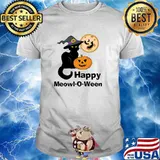Lucky Dog Animal Rescue - Happy Meowl-O-Ween Cat T-shirt