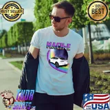 Mach-E Rides the Rainbow Galaxy in Star White T-Shirt