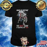 Make no mistake the beast inside is sleeping not dead wolf shirt