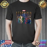 Marvel Eternals Hero Pose Line Up Shirt