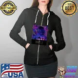 Marvel What If Group Shot Galactic Silhouette T-Shirt Full Zip Hooded
