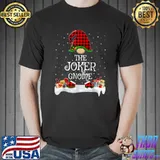 Matching Red Buffalo Plaid The Joker Gnome Christmas T-Shirt