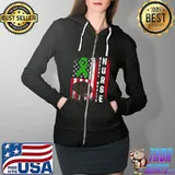 Mental Health Nurse Nursing American flag T-Shirt Full Zip Hooded