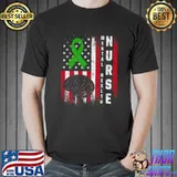 Mental Health Nurse Nursing American flag T-shirt