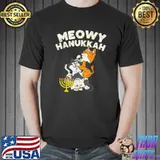 Meowy Hanukkah Cats Kitten Cute Hanukkah Pajamas Chanukah PJ T-Shirt