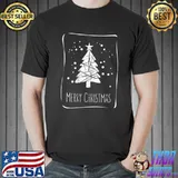 Merry Christmas Holiday Tree Joyful Noel Home Celebration T-Shirt