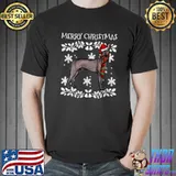 Merry Christmas Ornament Xoloitzcuintli Xmas Santa T-Shirt Unisex