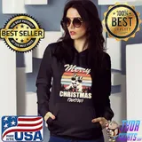 Merry Christmas wow Frenchie funny Christmas vintage shirt