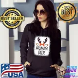 Momma Reindeer Matching Family Pajama Merry Christmas 2021 T-Shirt Hoodie