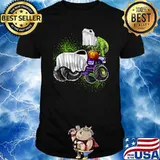 Monster Truck Dinosaur Ghost Halloween Trick Or Treat Boys Shirt