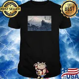 Mt Fuji cyberpunk art japanese T-Shirt