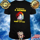 Never Underestimate A Woman Who Listen To Harry Styles Blood moon Flower Shirt