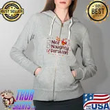 Nice Naughty Peruvian Christmas Pajama Costume T-s Full Zip Hooded