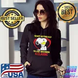 Nice snoopy and Woodstock I’m not getting old I’m just becoming a classic shirt