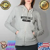 Nice Vampire Diaries Mystic Falls Timberwolves Shirt Full Zip Hooded
